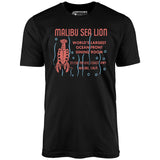 Malibu Sea Lion - Malibu, CA - Vintage Restaurant - Unisex T-Shirt