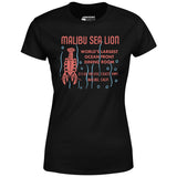 Malibu Sea Lion - Malibu, CA - Vintage Restaurant - Women's T-Shirt