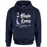 Maple Lanes - Detroit, MI - Vintage Bowling Alley - Unisex Hoodie