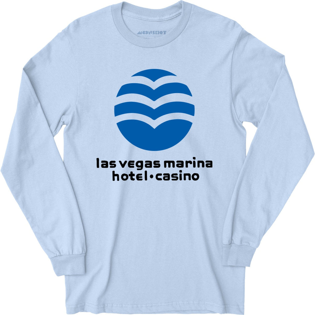Marina Hotel & Casino - Vintage Las Vegas - Long Sleeve T-Shirt