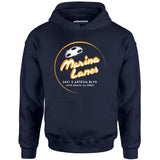 Marina Lanes - Long Beach, CA - Vintage Bowling Alley - Unisex Hoodie
