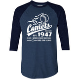Marshall Comets - Texas - Vintage Defunct Baseball Teams - 3/4 Sleeve Raglan T-Shirt