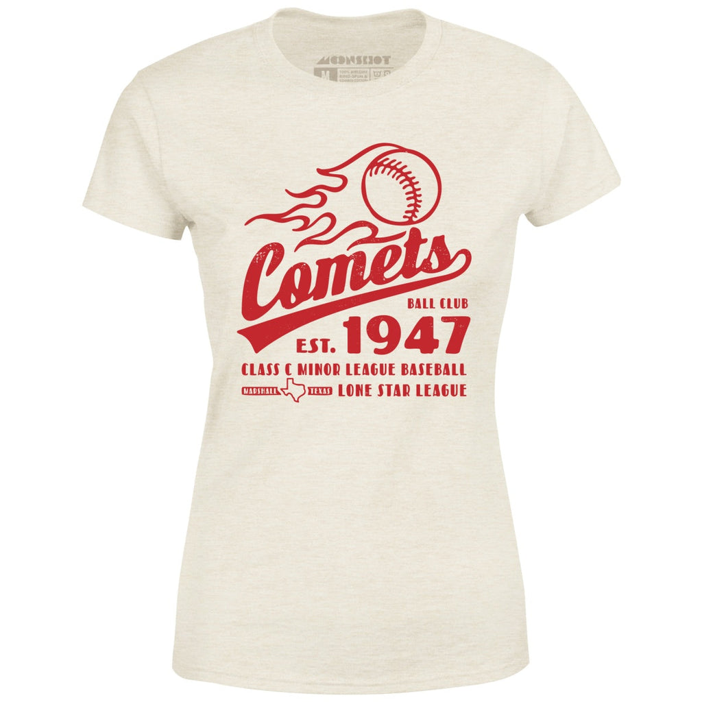 Marshall Comets - Texas - Vintage Defunct Baseball Teams - Women's T-Shirt