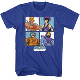 Masters Of The Universe - MOTU Four Character Squares T-Shirt
