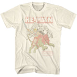Masters Of The Universe - MOTU He Man And Battle Cat At Castle Grayskull Boyfriend Tee