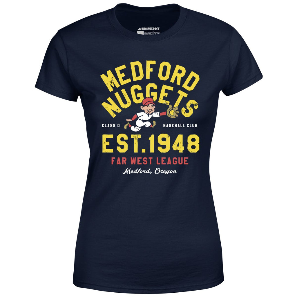 Medford Nuggets - Oregon - Vintage Defunct Baseball Teams - Women's T-Shirt
