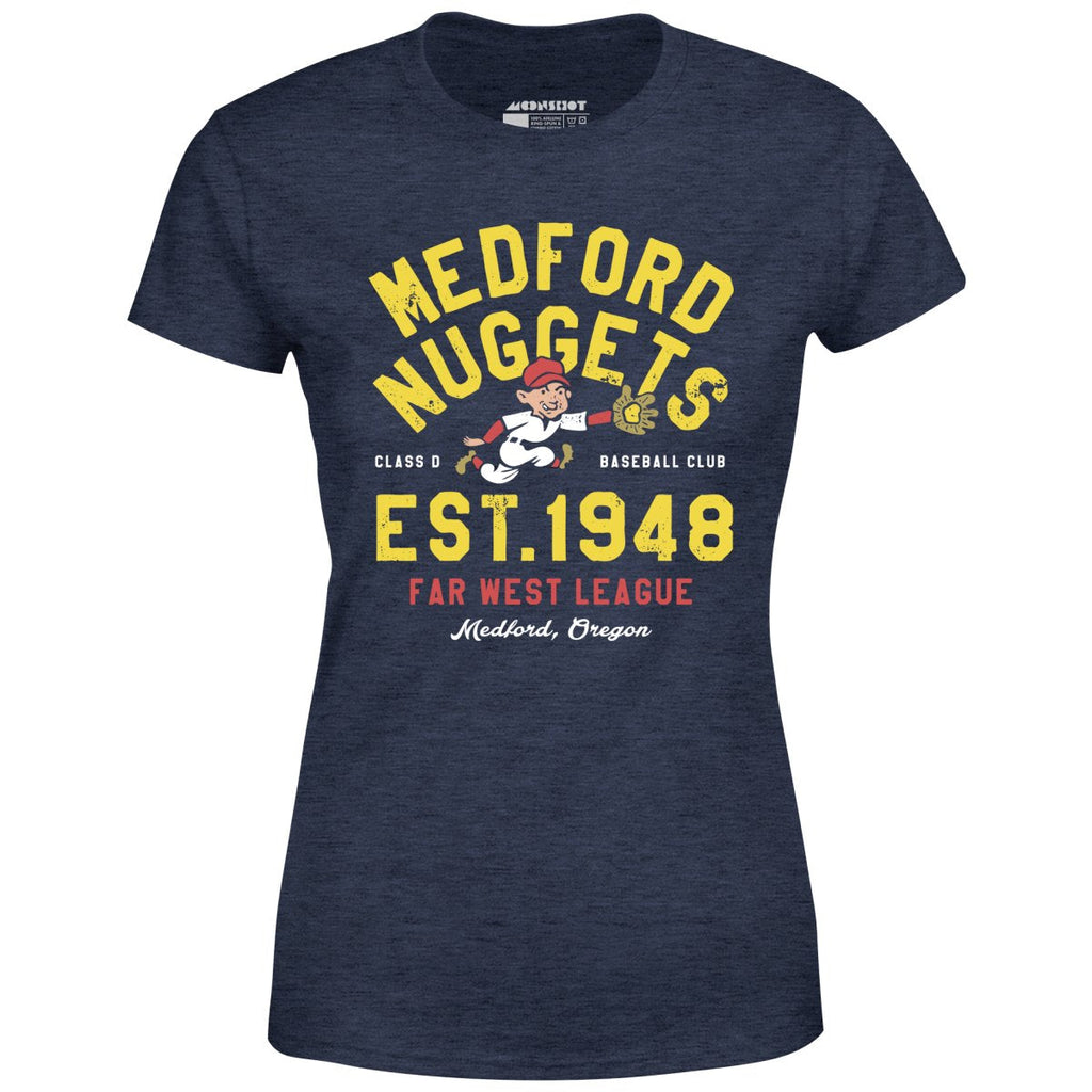 Medford Nuggets - Oregon - Vintage Defunct Baseball Teams - Women's T-Shirt