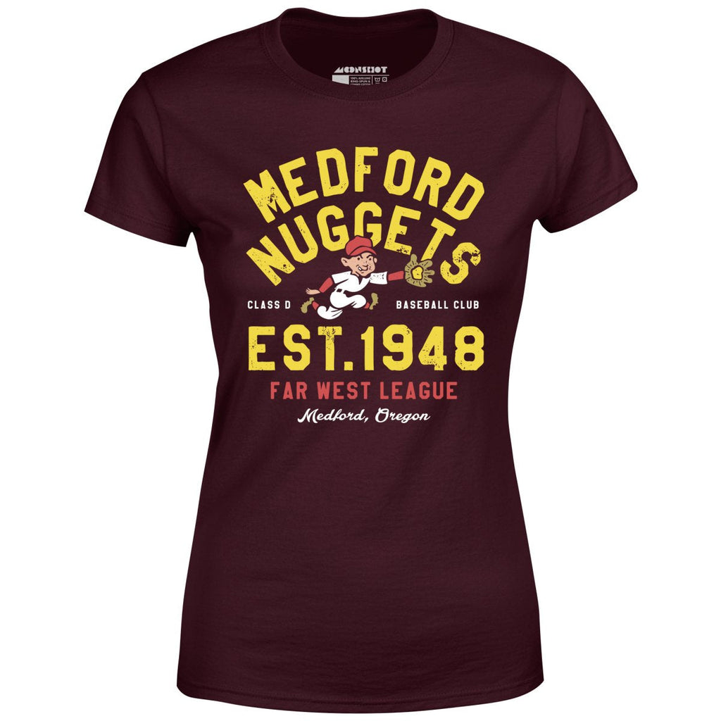 Medford Nuggets - Oregon - Vintage Defunct Baseball Teams - Women's T-Shirt