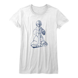 Mega Man Blueprint Womens T-Shirt