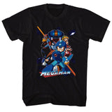 Mega Man Collage Orange Beam T-Shirt