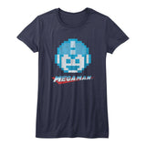 Mega Man Megaface Womens T-Shirt