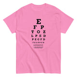 Too Close Eye Chart Men's Classic Tee
