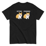 Corgi Sitting And Standing Men's Classic Tee