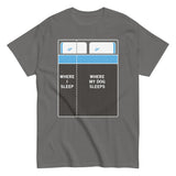 Where I Sleep, Where My Dog Sleeps Men's Classic Tee