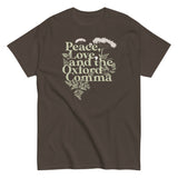 Peace, Love, And The Oxford Comma Men's Classic Tee