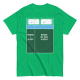 Where I Sleep, Where My Dog Sleeps Men's Classic Tee