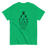 Too Close Eye Chart Men's Classic Tee