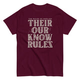 Their Our Know Rules Men's Classic Tee