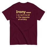 Irony Definition Men's Classic Tee