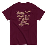 Spaghetti Helps You Forgetti Your Regretti Men's Classic Tee