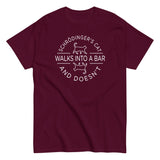 Schrodinger's Cat Walks Into A Bar Men's Classic Tee