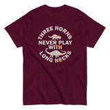 Three Horns Never Play With Long Necks Men's Classic Tee