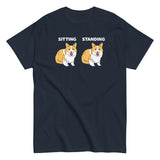 Corgi Sitting And Standing Men's Classic Tee