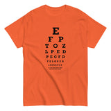 Too Close Eye Chart Men's Classic Tee