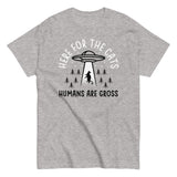 Here For The Cats, Humans Are Gross Men's Classic Tee