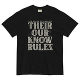 Their Our Know Rules Men's Relaxed Fit Tee