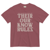 Their Our Know Rules Men's Relaxed Fit Tee