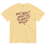 Who? What? When? Where? Wine? Men's Relaxed Fit Tee