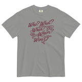 Who? What? When? Where? Wine? Men's Relaxed Fit Tee