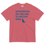 Introverted But Willing To Discuss Dogs Men's Relaxed Fit Tee