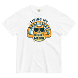 Living My Best Lives Right Meow Men's Relaxed Fit Tee