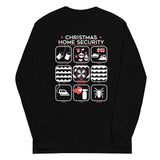 Christmas Home Security Unisex Long Sleeve Tee