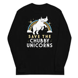 Save The Chubby Unicorns Unisex Long Sleeve Tee