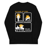 Stop Drop Roller Coaster Unisex Long Sleeve Tee
