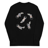 Raccoons In Space Unisex Long Sleeve Tee