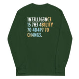 Intelligence is The Ability To Adapt Unisex Long Sleeve Tee