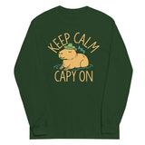 Keep Calm And Capy On Unisex Long Sleeve Tee