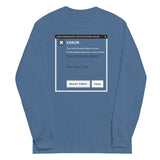 Error, Adult Person Failed To Start Unisex Long Sleeve Tee