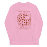 Vitruvian Pizza Unisex Long Sleeve Tee