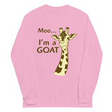 Moo, I'm A Goat Unisex Long Sleeve Tee