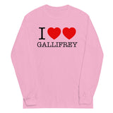 I Heart Heart Gallifrey Unisex Long Sleeve Tee