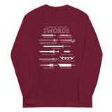Common Types Of Swords Unisex Long Sleeve Tee