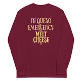 In Queso Emergency: Melt Cheese Unisex Long Sleeve Tee