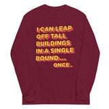 Tall Buildings In A Single Bound Unisex Long Sleeve Tee