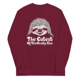 Sloth, The Cutest Of The Deadly Sins Unisex Long Sleeve Tee