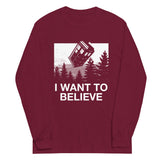 I Want To Believe Tardis Unisex Long Sleeve Tee